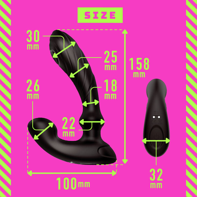 Prostate Massager Mesuochi Back Vibe 9 Zenritsu Knock Anal Vibrator 完全防水 遠隔絶頂 メス堕ちバックバイブ9 ゼンリツノック