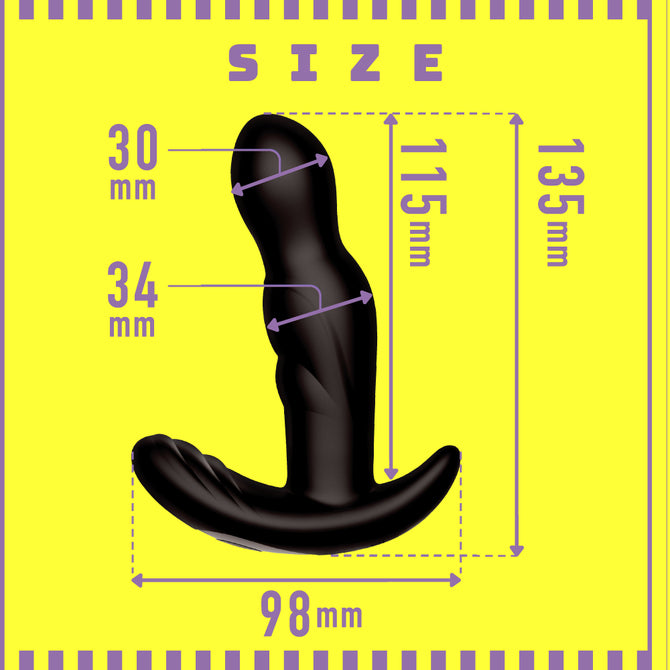 Prostate Massager Mesuochi Back Vibe 30 Head Shake 2 メス堕ちバックバイブ30 ヘッドシェイク2