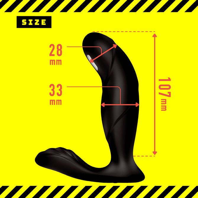 Prostate massager Mesuochi Back Vibe 9 Zenritsu Thunder Anal Dildo メス堕ちバックバイブ9 ゼンリツサンダー