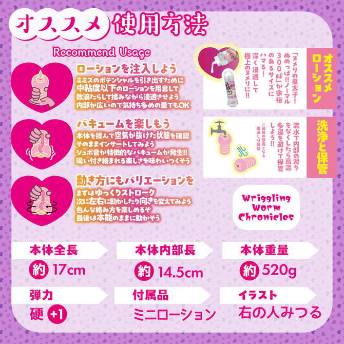Wriggling Worm Coils Masturbator ~Wet Mucosa Feel~  ミミズ絡みの蠢き絵巻 ～粘膜を添えて～